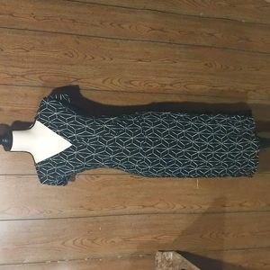 BOGO Ava & Viv 3x Geo Print Faux Wrap Dress